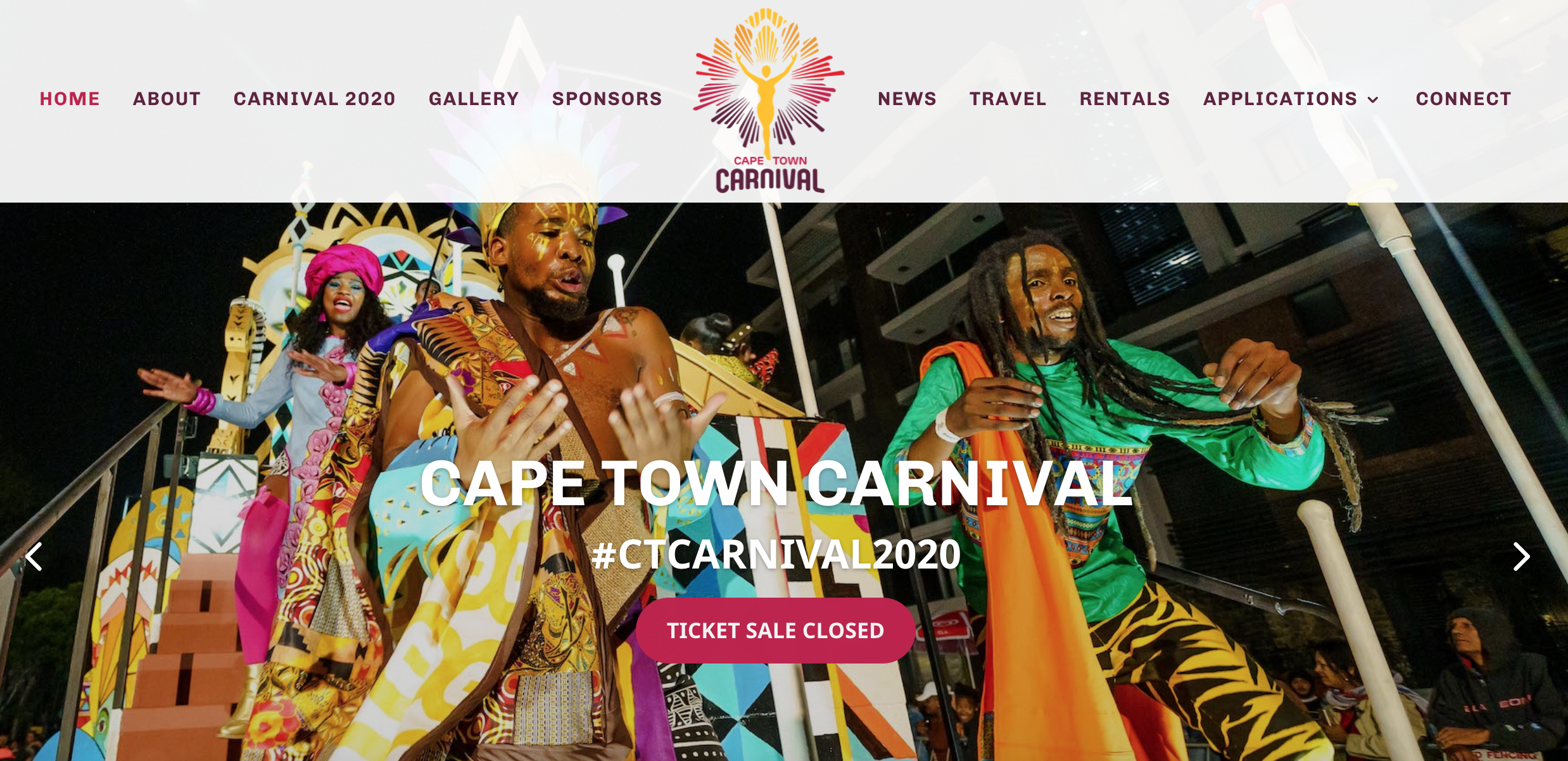 VirtualWebAssist Portfolio - Cape Town Carnival